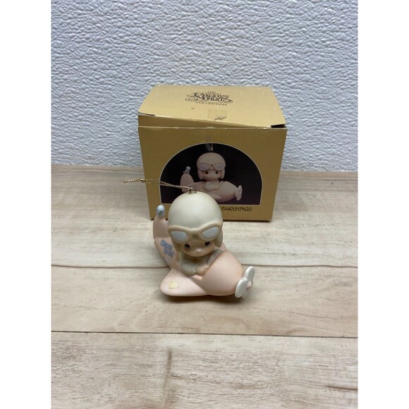 Vtg 1984 Enesco Precious Moments Have A Heavenly Christmas Ornament Figurine - Picture 7 of 10